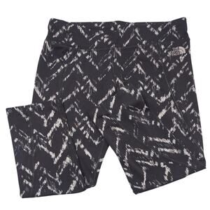 North Face Patterned Cropped Leggings, Size Medium